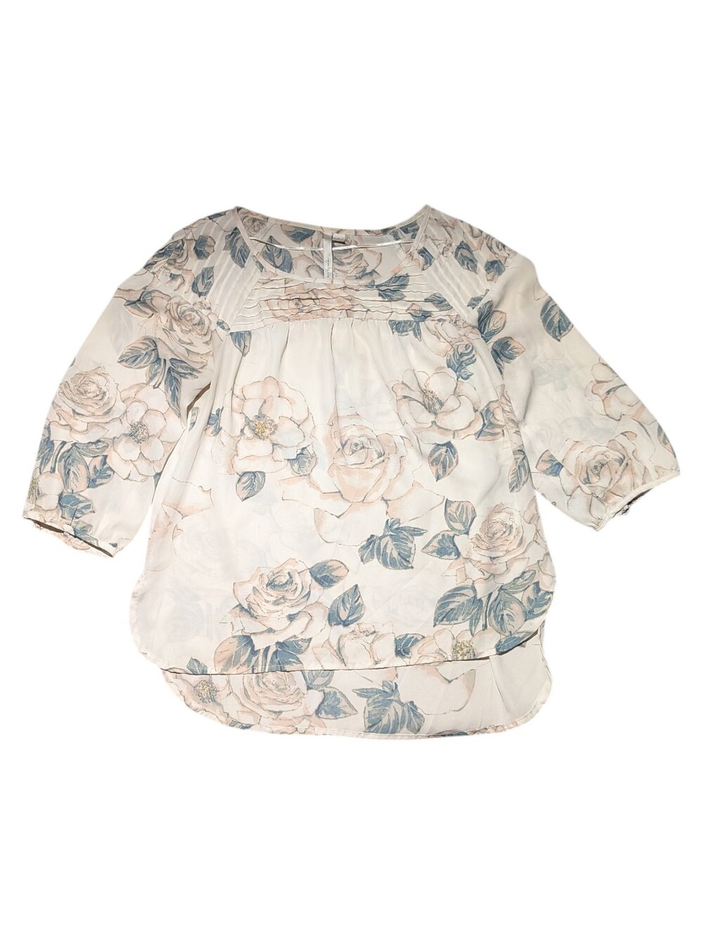 LC Lauren Conrad Floral Blouse Small